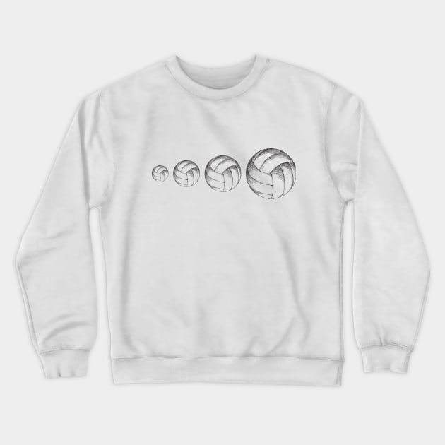 Volleyball Crewneck Sweatshirt by mrh_art